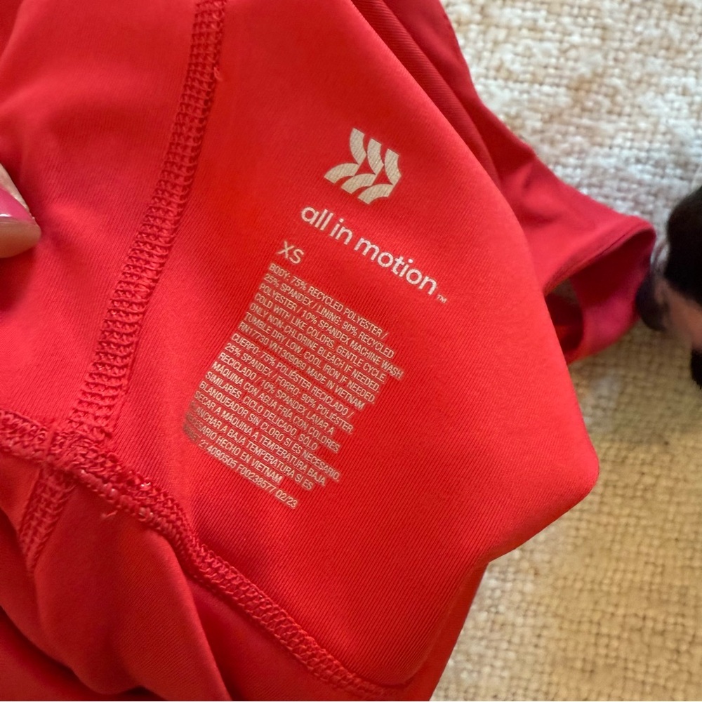 Red All in Motion Full Length Workout Jumpsuit xs - Picture 4 of 4